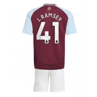 Fotbalové Dres Aston Villa Jacob Ramsey #41 Dětské Domácí 2024-25 Krátký Rukáv (+ trenýrky)